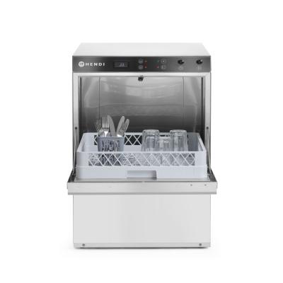 Myčka nádobí K50, HENDI, Budget Line, s dávkovačem mycího prostředku, 230V/3600W, 600x570x(H)830mm | 230237